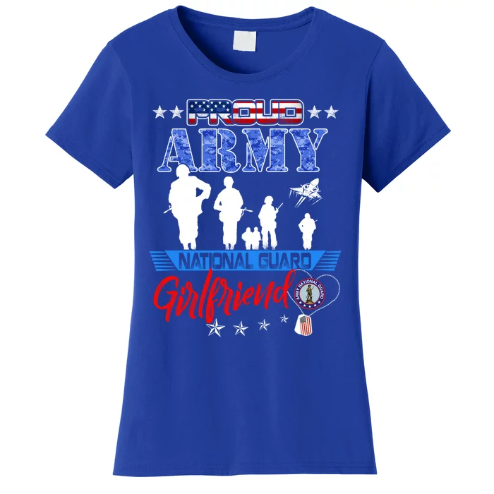 National Guard Friend Proud Army National Guard Us Flag Meaningful Gift Women's T-Shirt