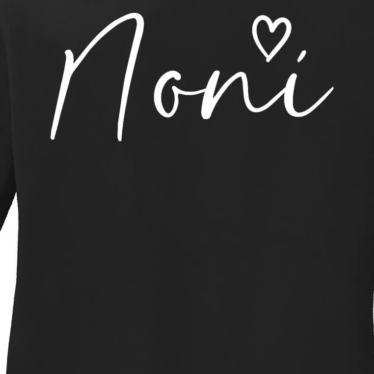 Noni Gifts For Women Grandma Heart MotherS Day Noni Ladies Long Sleeve Shirt