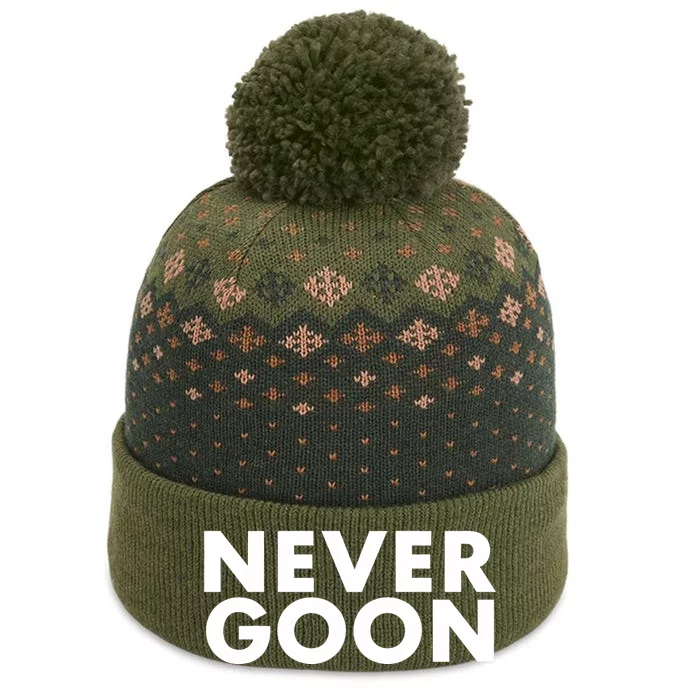 Never Goon Funny Gym Meme Never Goon The Baniff Cuffed Pom Beanie