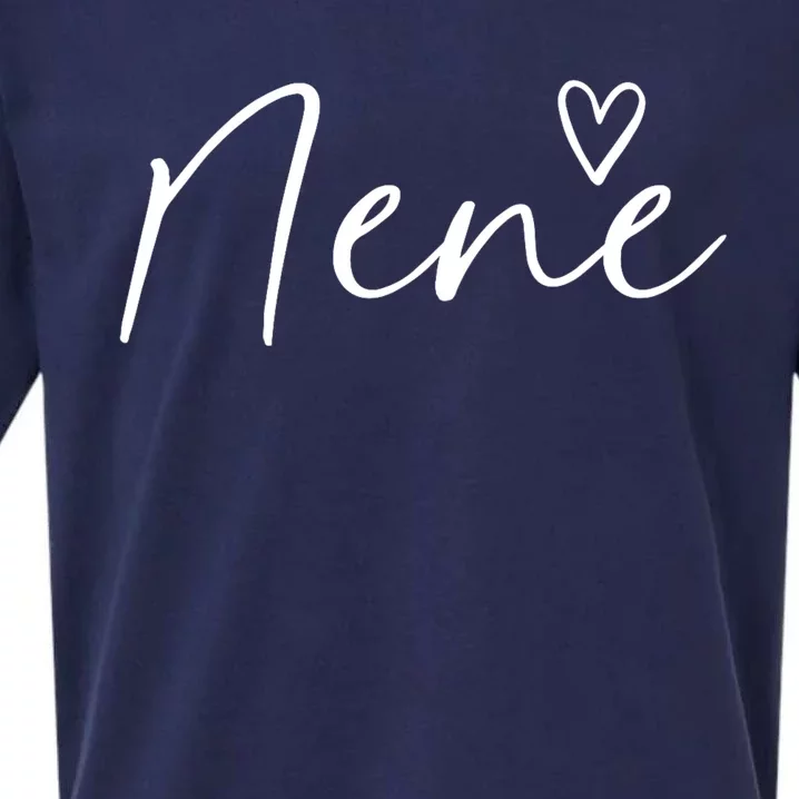 Nene Gifts For Women Grandma Heart MotherS Day Nene Sueded Cloud Jersey T-Shirt