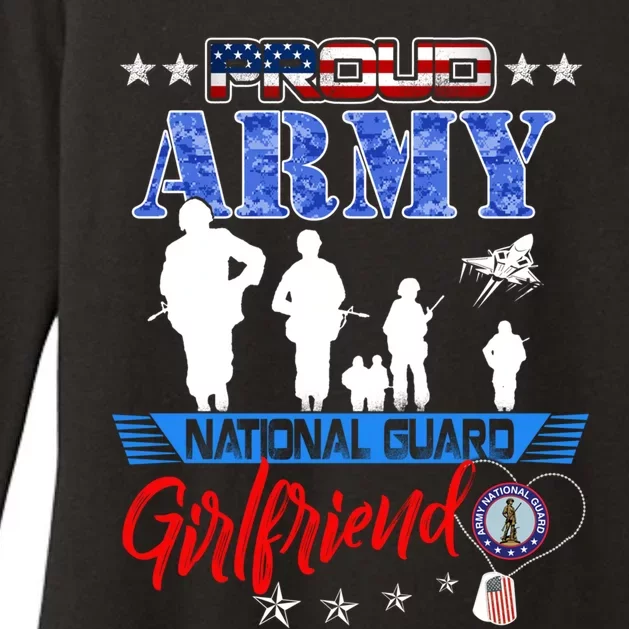 National Guard Friend Proud Army National Guard Us Flag Gift Womens CVC Long Sleeve Shirt