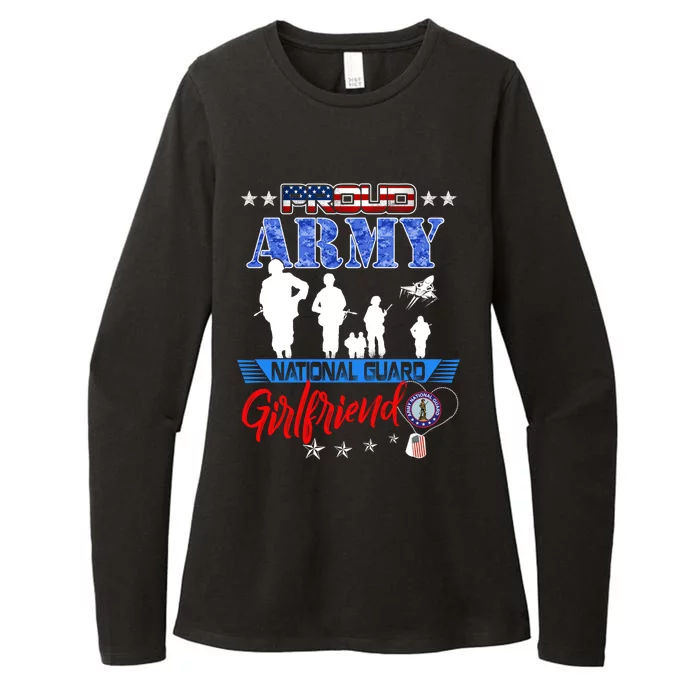 National Guard Friend Proud Army National Guard Us Flag Gift Womens CVC Long Sleeve Shirt