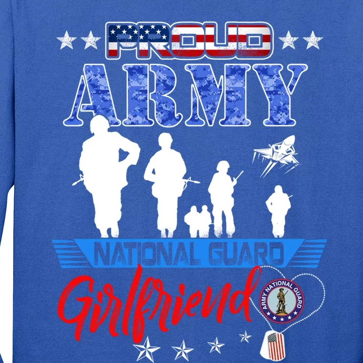 National Guard Friend Proud Army National Guard Us Flag Gift Long Sleeve Shirt