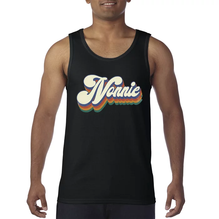 Nonnie Gifts For Grandma Retro Vintage Mother's Day Nonnie Tank Top