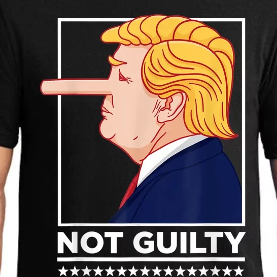 “Not Guilty” Funny AntiTrump Political Humor AntiTrump Pajama Set