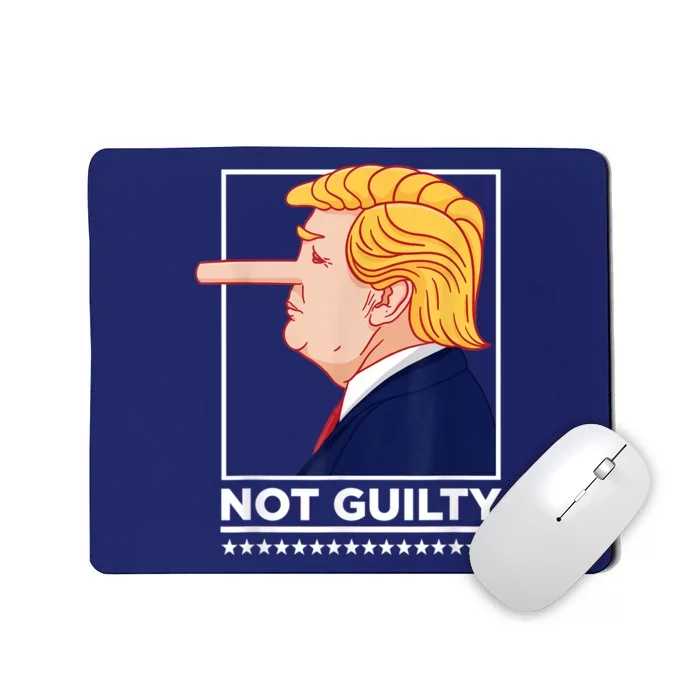 “Not Guilty” Funny AntiTrump Political Humor AntiTrump Mousepad