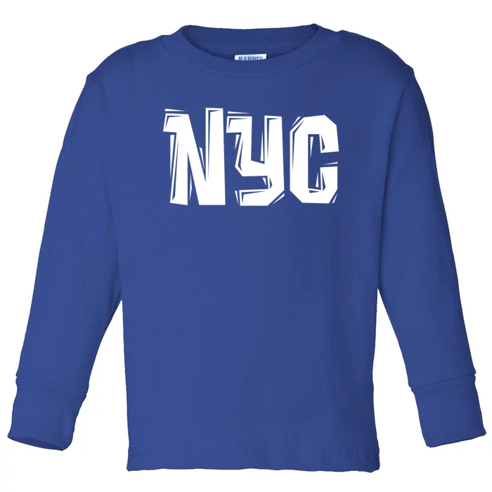 Nyc Great Gift Cool Hooded Gift College New York City Toddler Long Sleeve Shirt