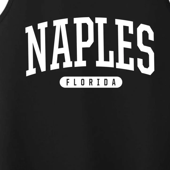 Naples Great Gift Cool Gift College University Style Fl Usa Performance Tank