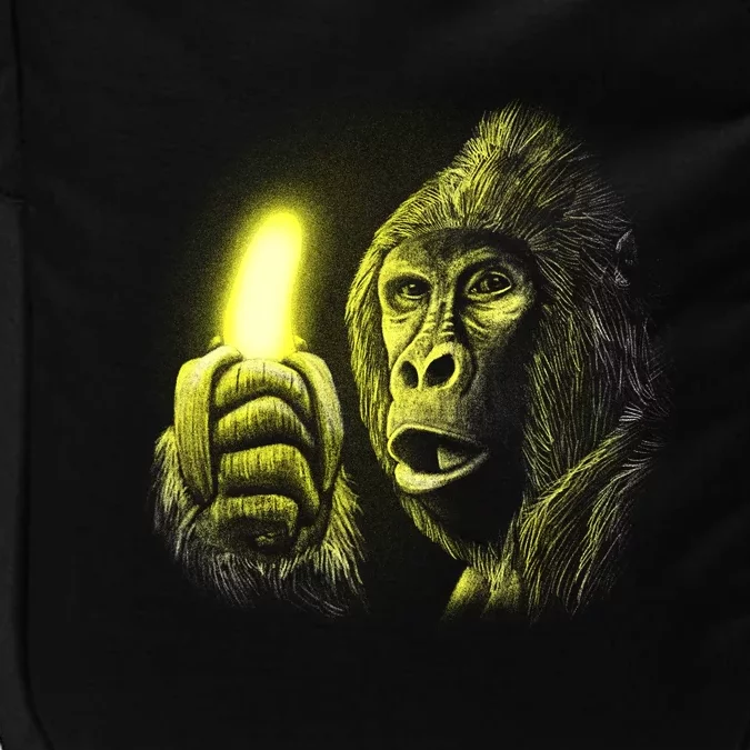 Neon Gorilla Holding Banana Impact Tech Backpack