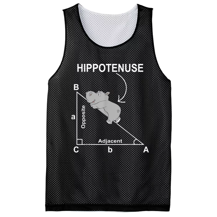 Nerd Geometry Hippotenuse Hypotenuse Funny Mesh Reversible Basketball Jersey Tank