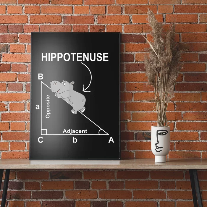 Nerd Geometry Hippotenuse Hypotenuse Funny Poster