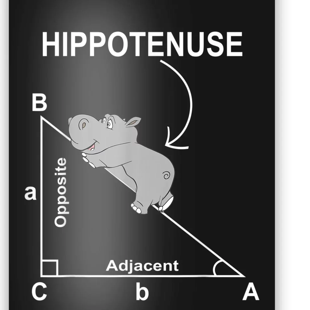 Nerd Geometry Hippotenuse Hypotenuse Funny Poster