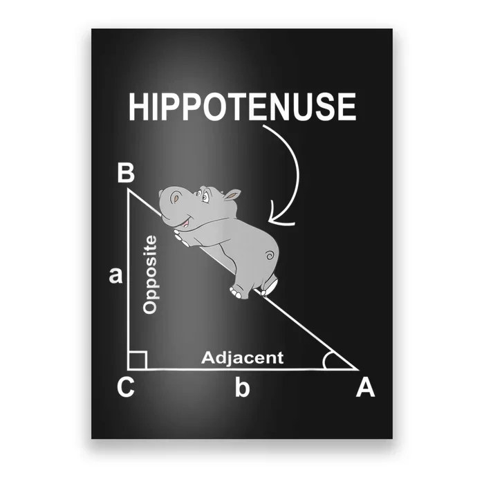 Nerd Geometry Hippotenuse Hypotenuse Funny Poster