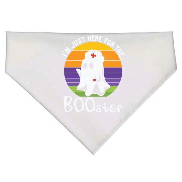 Nurse Ghost I Will Stab You Halloween Here For The Booster Gift USA-Made Doggie Bandana