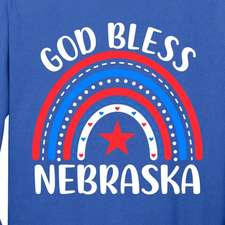 Nebraska Gift I Love Nebraska Usa Gift Tall Long Sleeve T-Shirt