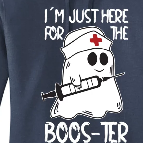 Nurse Ghost I Will Stab You Halloween Just Here For The Boos Cute Gift Women's Pullover Hoodie