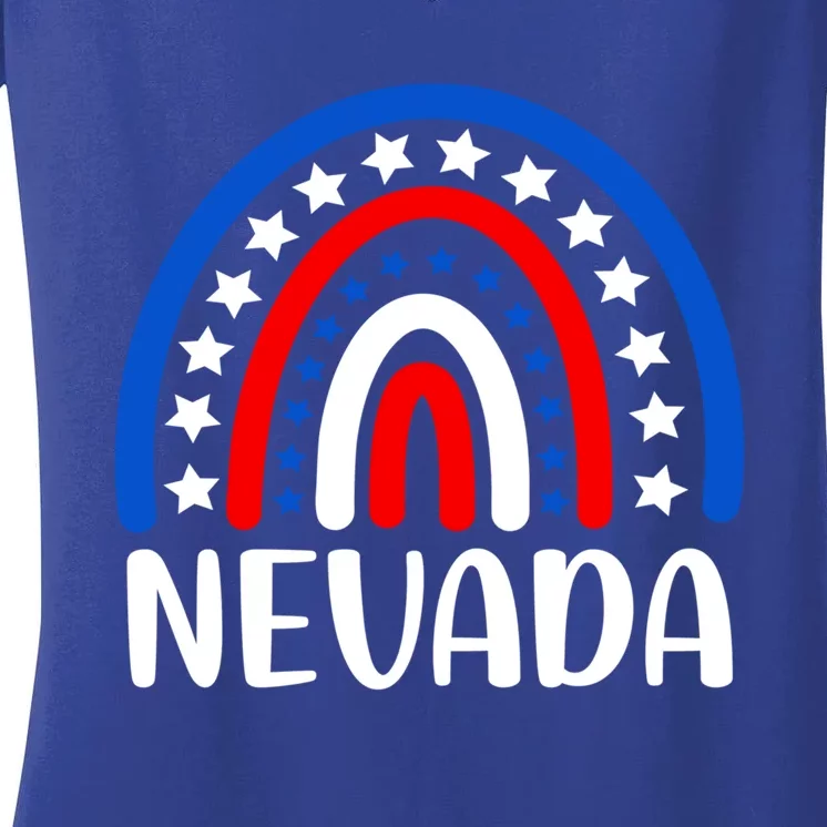 Nevada Gift I Love Nevada Usa Cute Gift Women's V-Neck T-Shirt