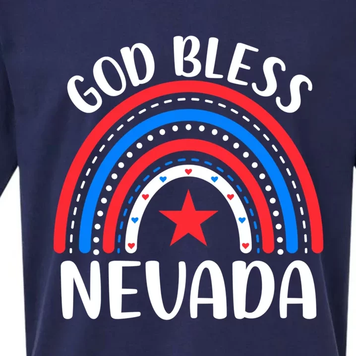 Nevada Gift I Love Nevada Usa Great Gift Sueded Cloud Jersey T-Shirt