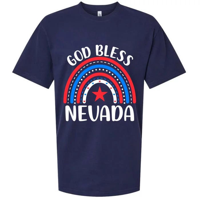 Nevada Gift I Love Nevada Usa Great Gift Sueded Cloud Jersey T-Shirt