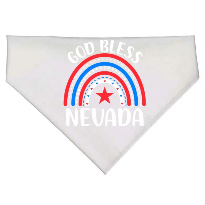 Nevada Gift I Love Nevada Usa Great Gift USA-Made Doggie Bandana