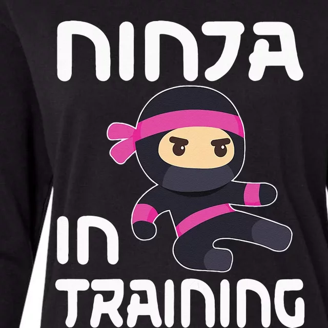 Ninja Girl In Training Womens Cotton Relaxed Long Sleeve T-Shirt