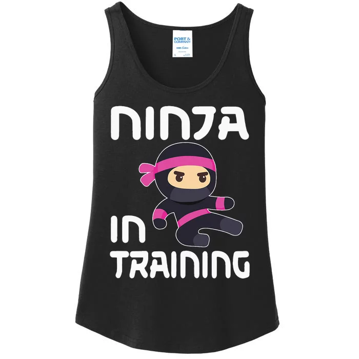 Ninja Girl In Training Ladies Essential Tank