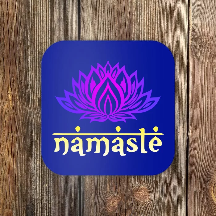 Namaste Gift Lotus Flower Spiritual Yoga Om Great Gift Coaster