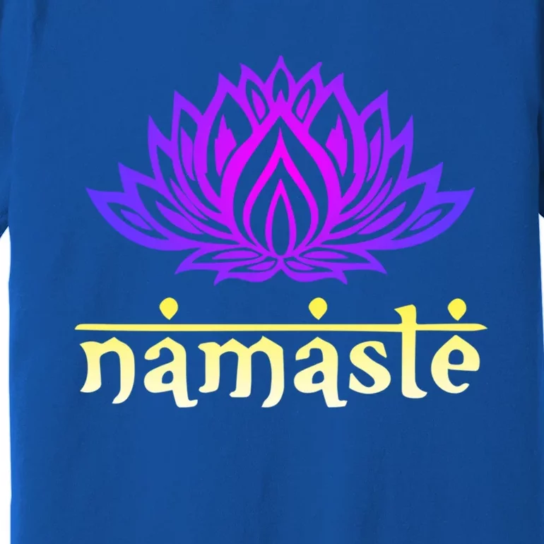 Namaste Gift Lotus Flower Spiritual Yoga Om Great Gift Premium T-Shirt