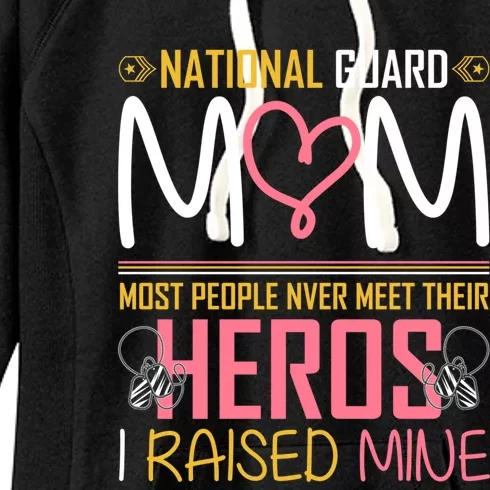 National Guard Mom Army Military Family Heroes Patriot Gift Women's Fleece Hoodie