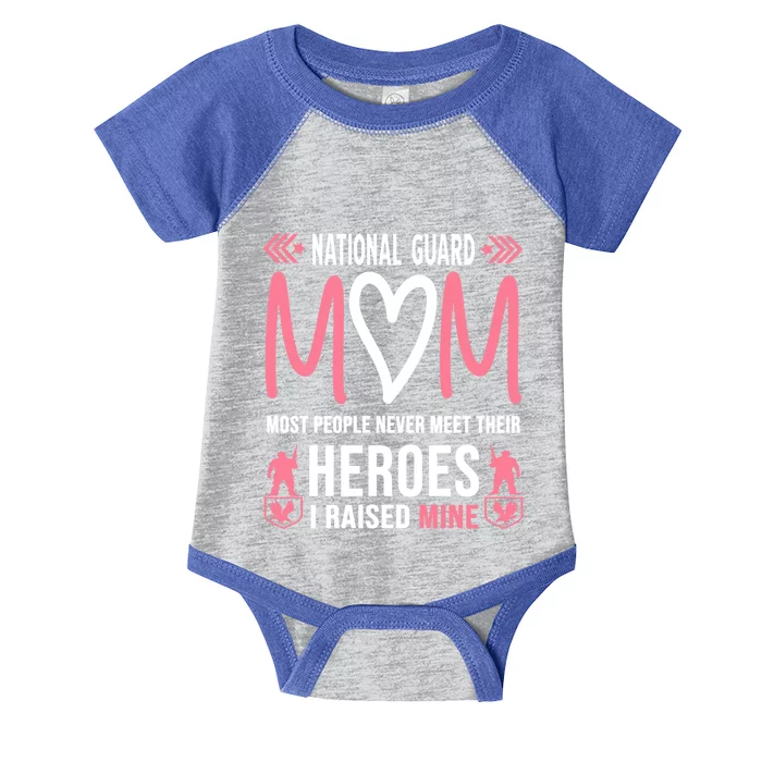 National Guard Mom Gift Army Heroes Funny Gift Military Family Gift Infant Baby Jersey Bodysuit