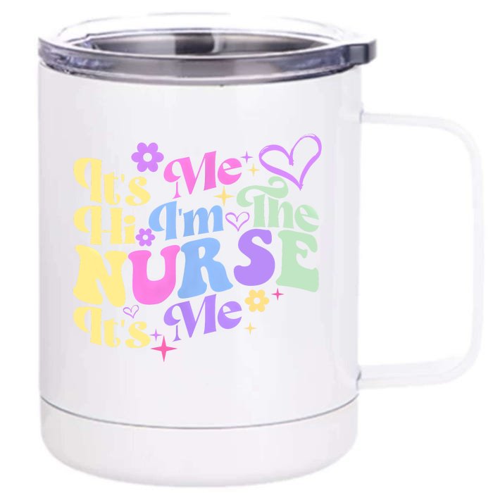 Nurse Gifts Nurse Week Gifts Cute Nurse Vintage Retro Front & Back 12oz Stainless Steel Tumbler Cup