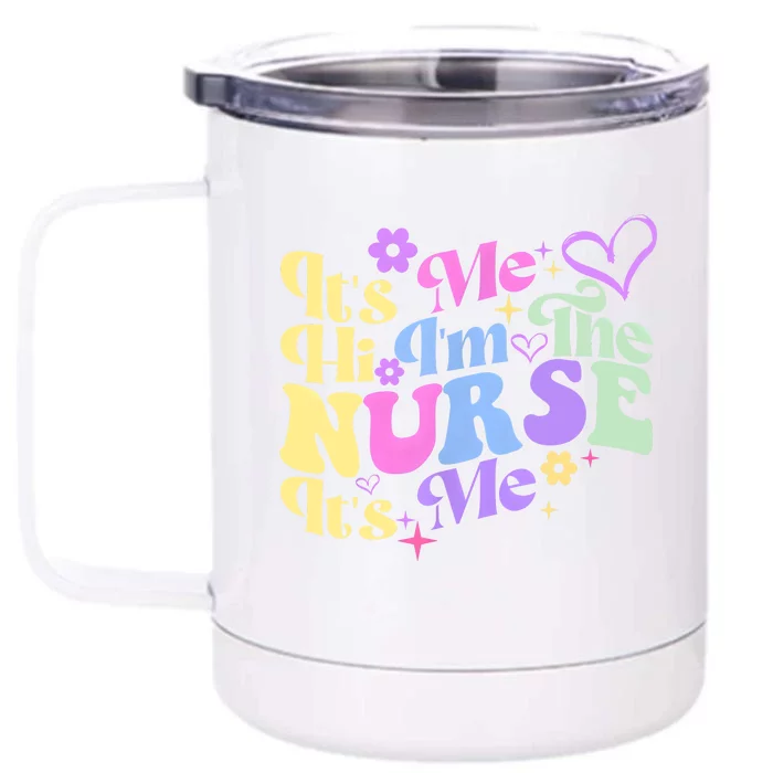 Nurse Gifts Nurse Week Gifts Cute Nurse Vintage Retro Front & Back 12oz Stainless Steel Tumbler Cup