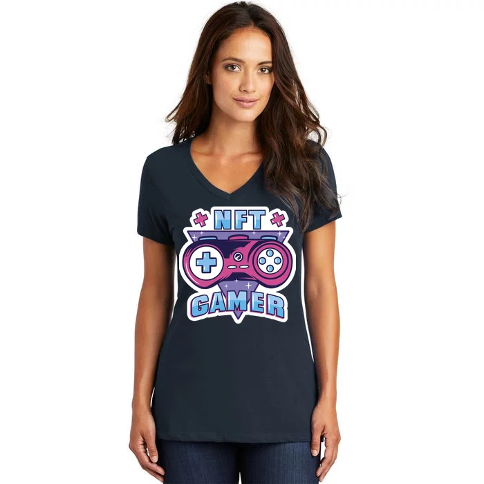 NFT Gamer Women's V-Neck T-Shirt