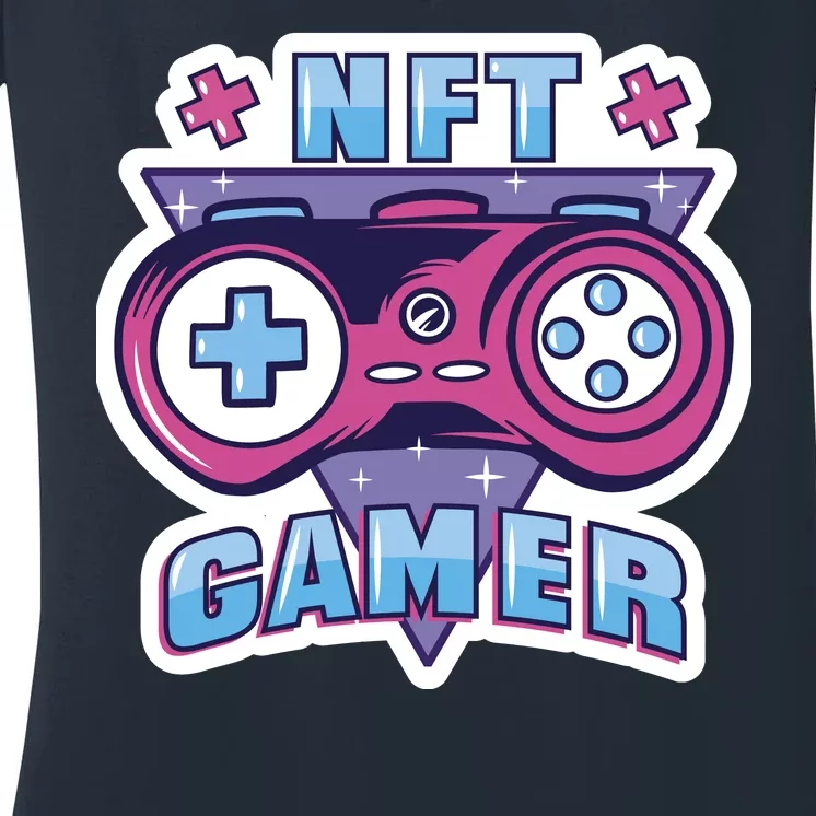 NFT Gamer Women's V-Neck T-Shirt