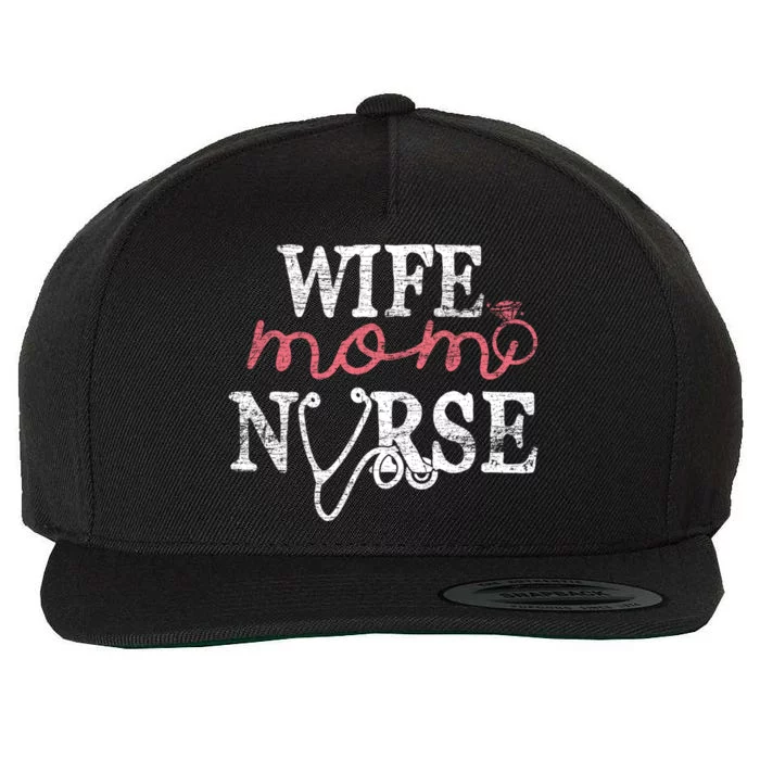 Nursery Gift Nursing Stethoscope Wife Mom Nurse Gift Wool Snapback Cap