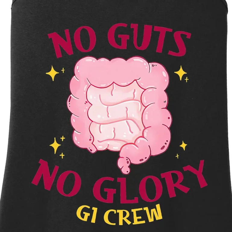 No Guts No Glory GI Crew Funny Endoscopy Endo Nurse Gastro Ladies Essential Tank