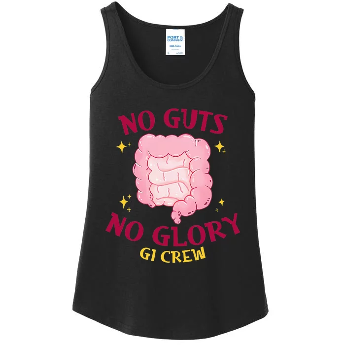 No Guts No Glory GI Crew Funny Endoscopy Endo Nurse Gastro Ladies Essential Tank