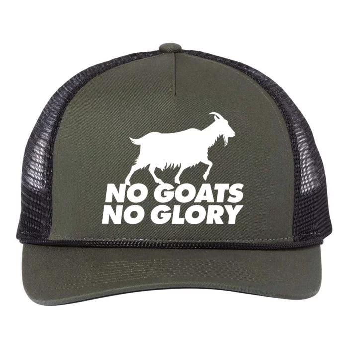 No Goats No Glory Retro Rope Trucker Hat Cap