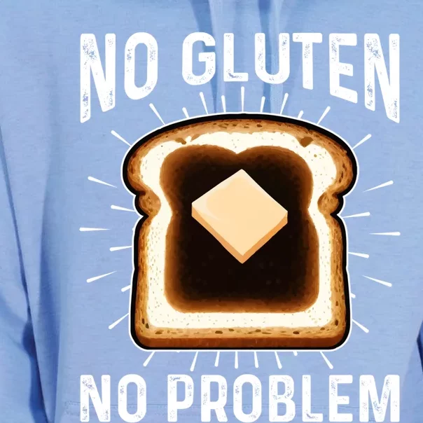 No Gluten No Problem Toast Celiac Awareness Funny Gift Unisex Surf Hoodie