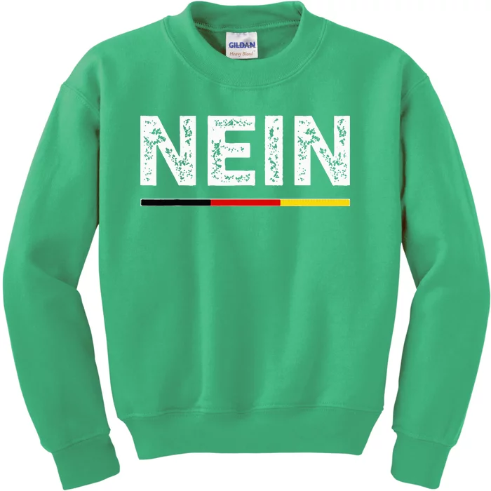 Nein German No Saying Funny Germany Kids Sweatshirt