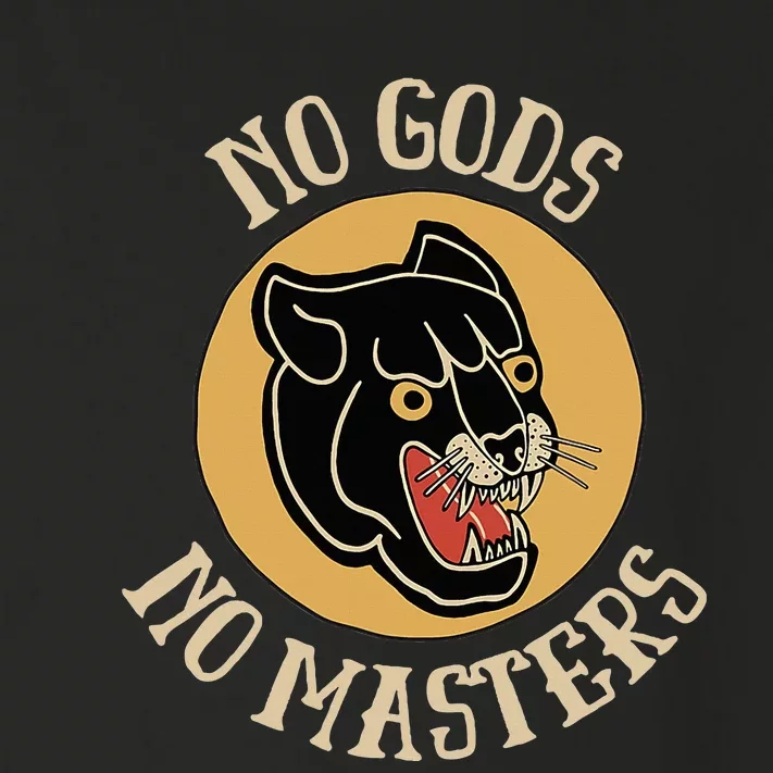 No Gods No Masters Retro Anarchist Toddler Long Sleeve Shirt