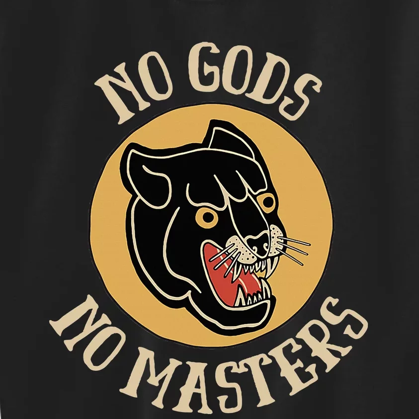 No Gods No Masters Retro Anarchist Kids Sweatshirt