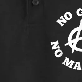 No Gods No Masters Anarchy Symbol Anarchist Atheist Dry Zone Grid Performance Polo