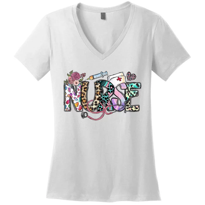 Nurse Gifts Women's V-Neck T-Shirt