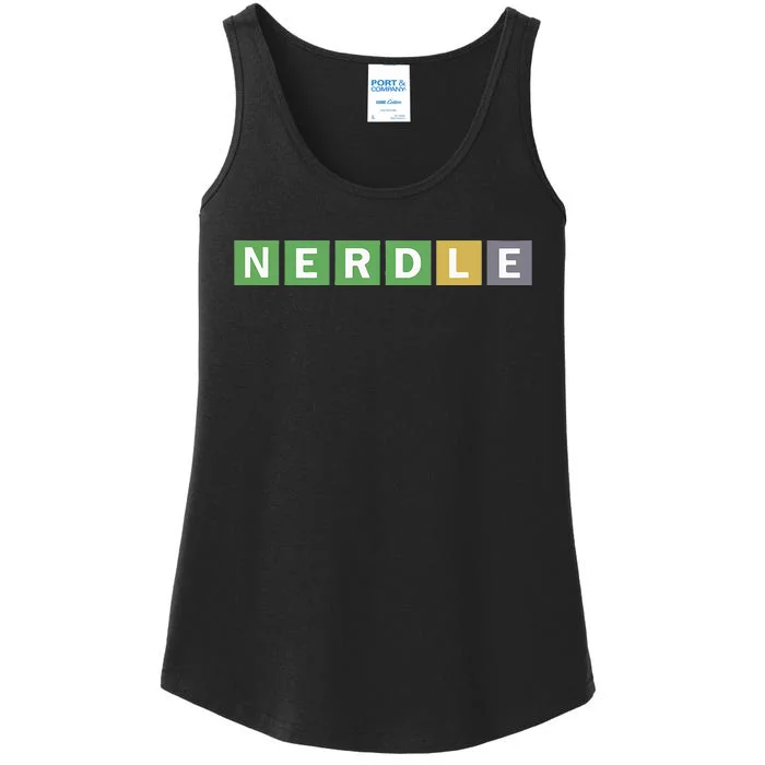 Nerdle Game Nerd Ladies Essential Tank