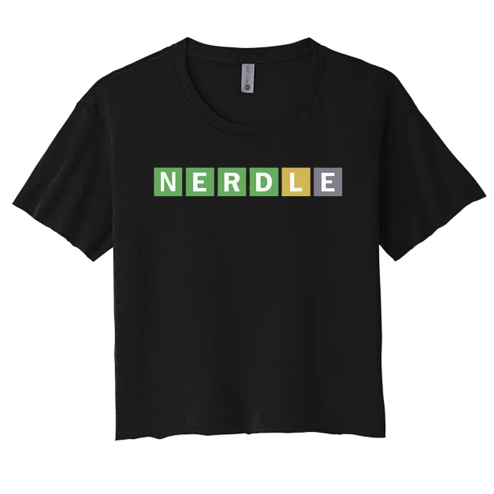 Nerdle Game Nerd Women's Crop Top Tee