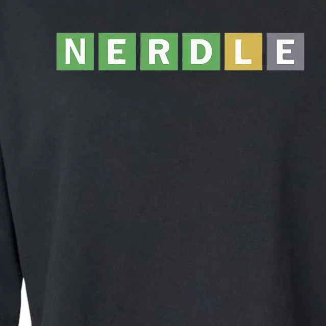 Nerdle Game Nerd Cropped Pullover Crew