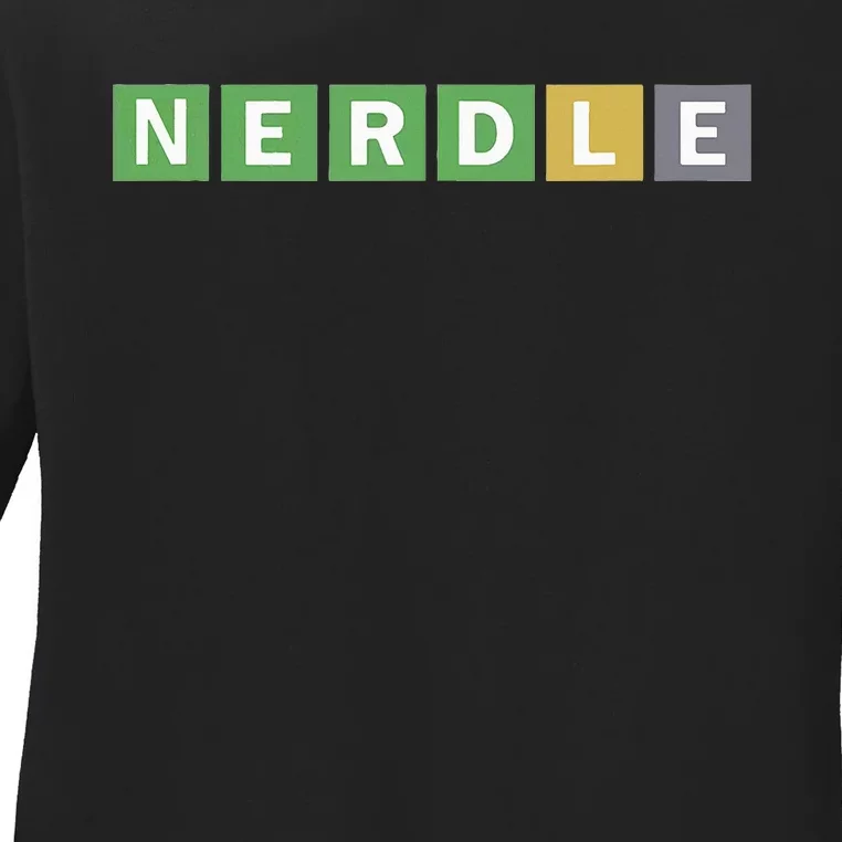 Nerdle Game Nerd Ladies Long Sleeve Shirt