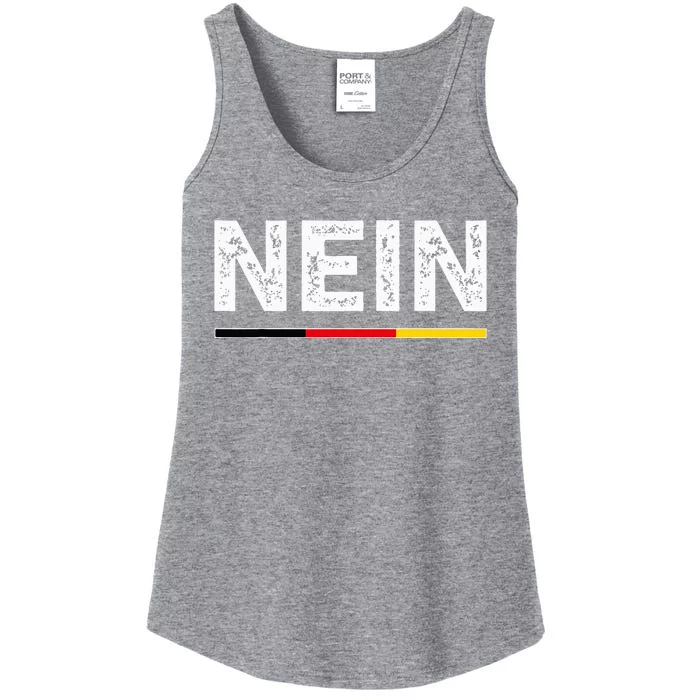 Nein German No Saying Funny Germany Ladies Essential Tank