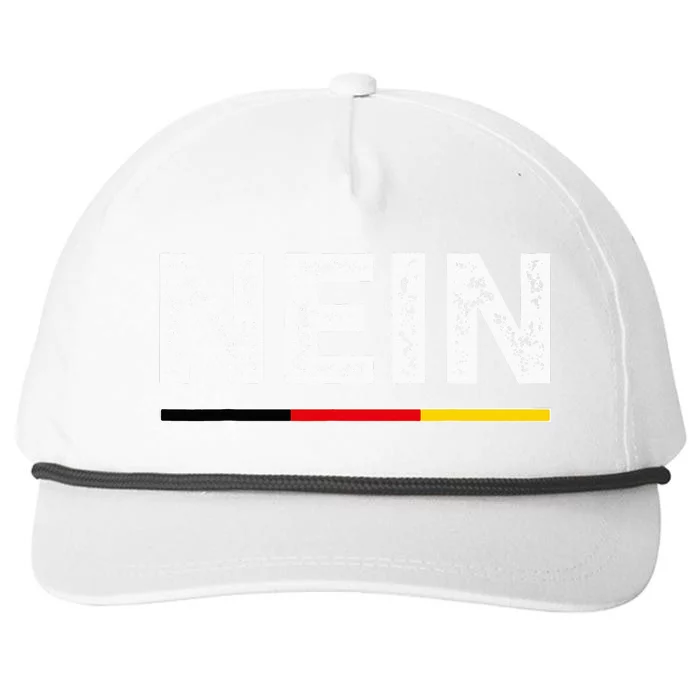 Nein German No Saying Funny Germany Snapback Five-Panel Rope Hat